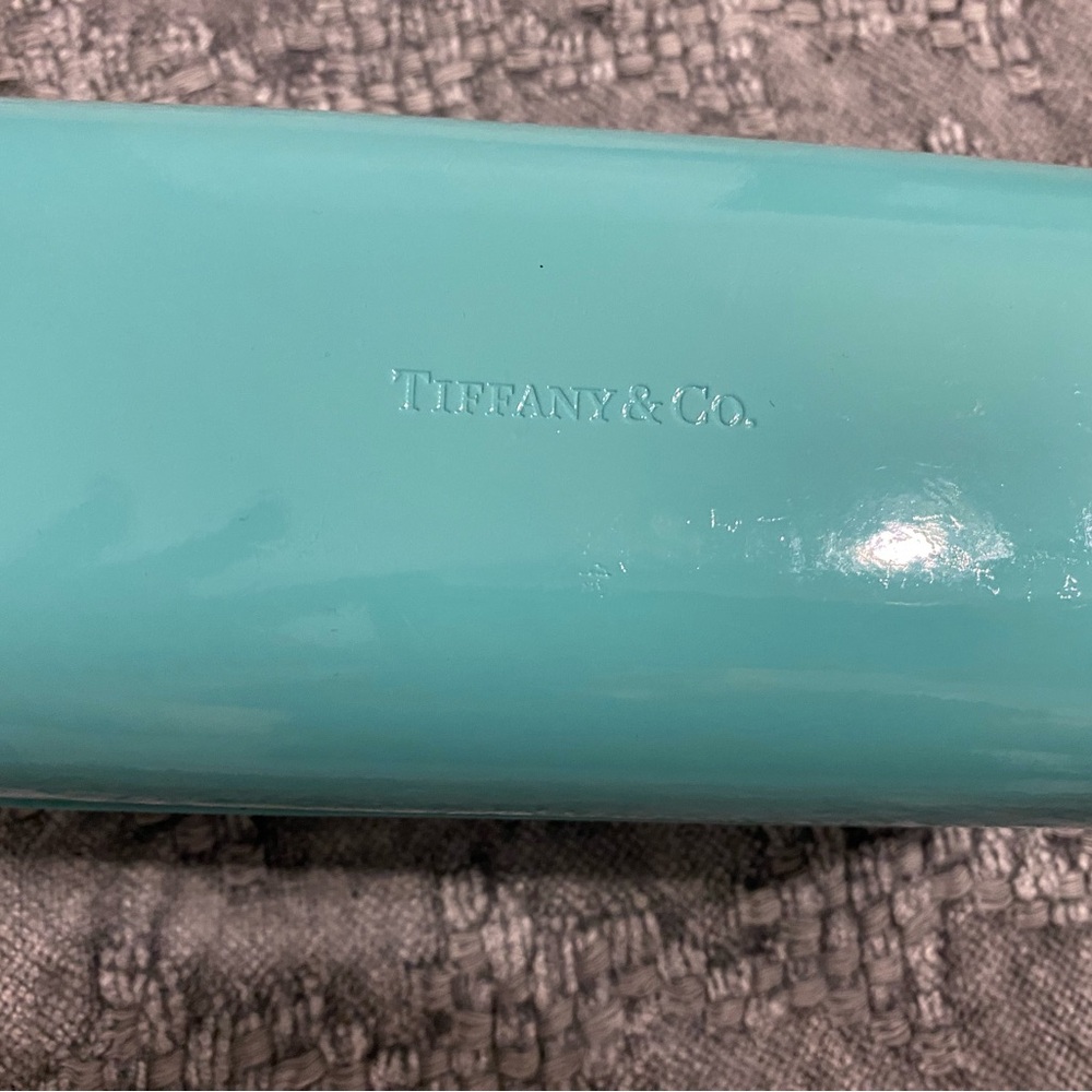 Tiffany & Co. Light Blue Women's Sunglasses with Crystal-Embellished Arms - Picture 11 of 13